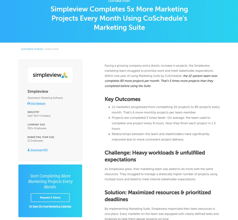 CoSchedule case studies